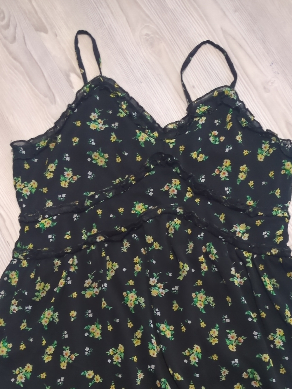No Boundaries Floral Cami Dress Bundle XXL Pink & Black Babydoll 2-Piece 19 Zipp - Picture 12 of 16